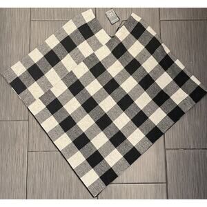 Lauren Ralph Lauren Women’s Black/White Plaid Wool Poncho S/M Old Money